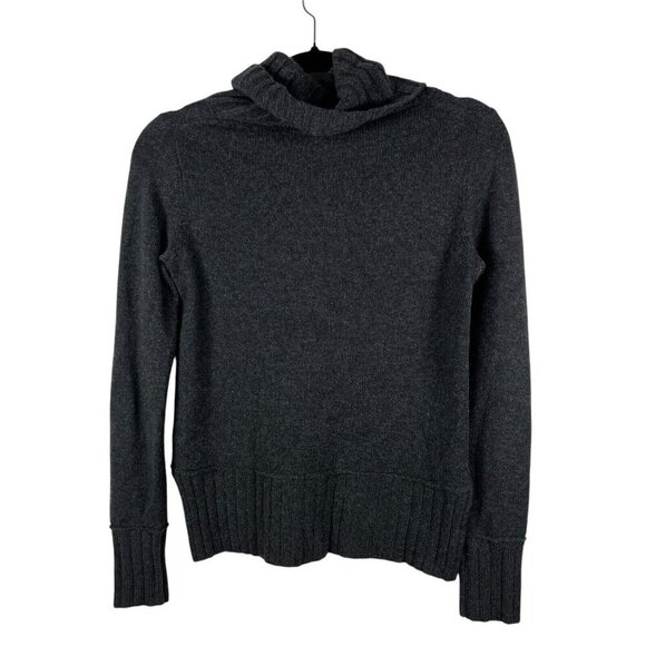 Club Monaco Cowl Neck 100% Cashmere Sweater Women’s Size XS Quiet Luxury Gray - Picture 2 of 7